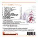 Tierrasanta Holidays - back cover